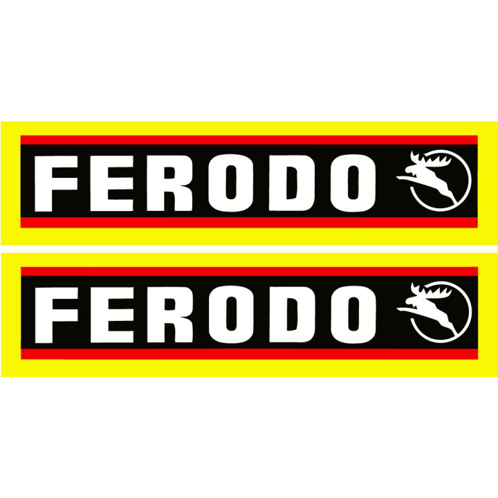 2x Ferodo Style 3 Stickers Decals - DecalsHouse