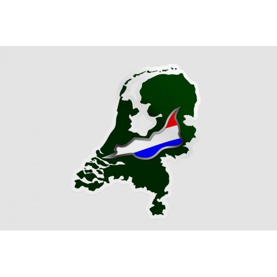 Netherlands Map Style 10...