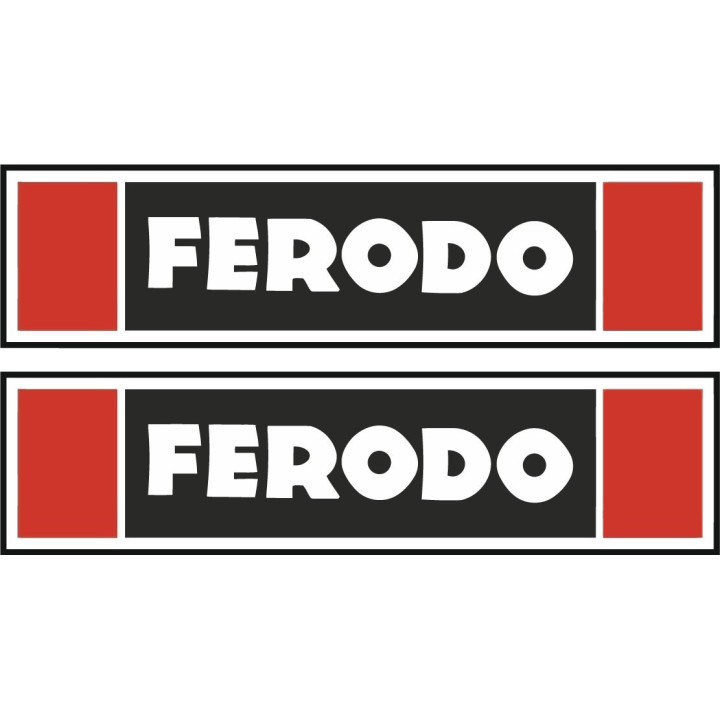 Ferodo Stickers – Historic Racing Sponsor Period Build Decals (2-Pack)