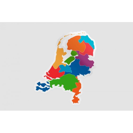 Netherlands Map Style 11...