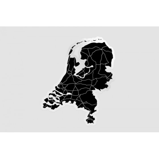 Netherlands Map Style 12...