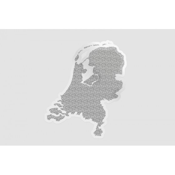 Netherlands Map Style 18...