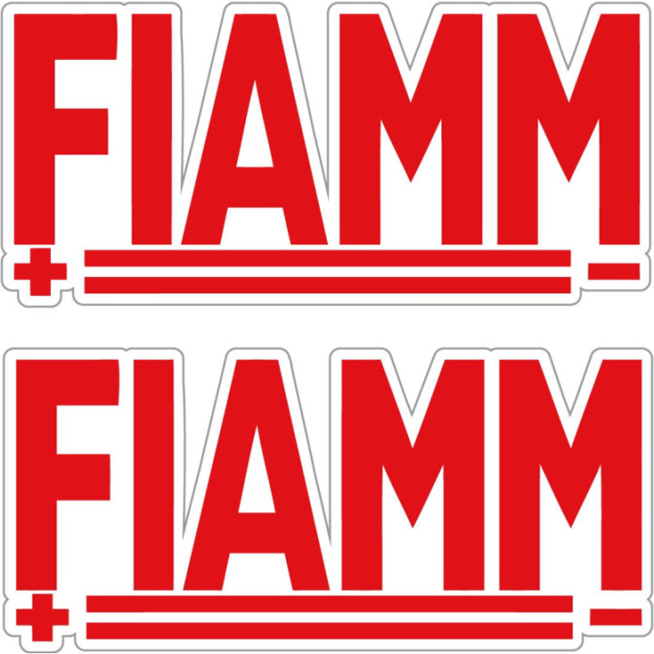2x Fiamm Stickers Decals - DecalsHouse