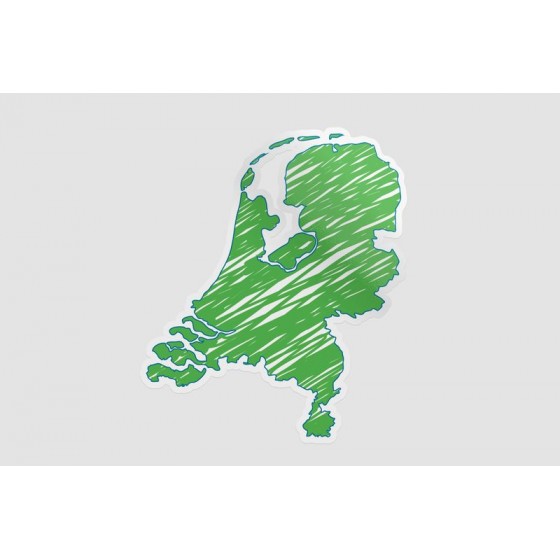 Netherlands Map Style 22...