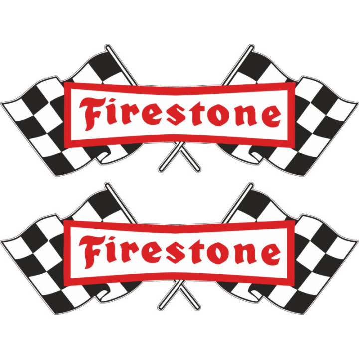2x Firestone Stickers Decals - DecalsHouse