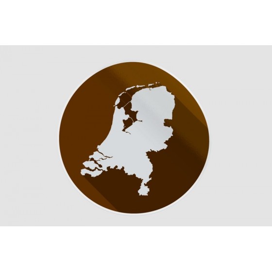Netherlands Map Style 38...
