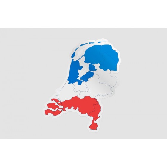 Netherlands Map Style 4...