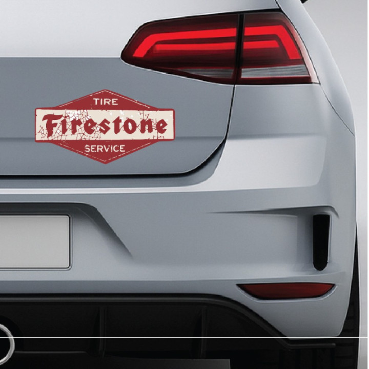 2x Firestone Style 4 Stickers Decals - DecalsHouse