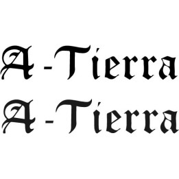 A-Tierra Gothic Name Stickers – Personalised Decals (2-Pack)