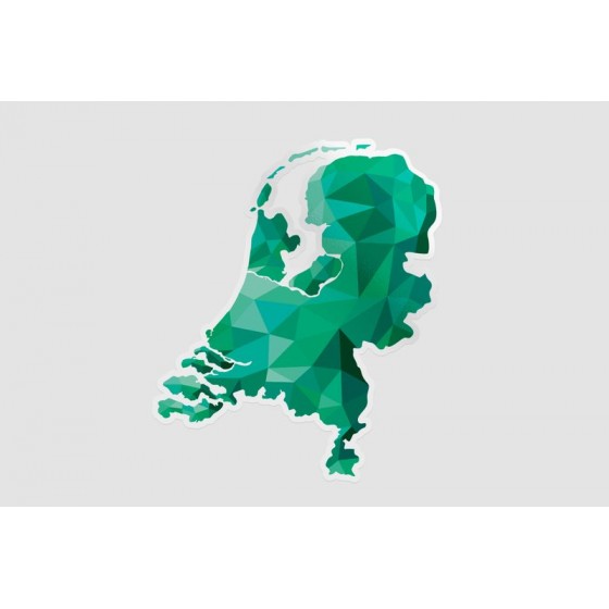 Netherlands Map Style 53...