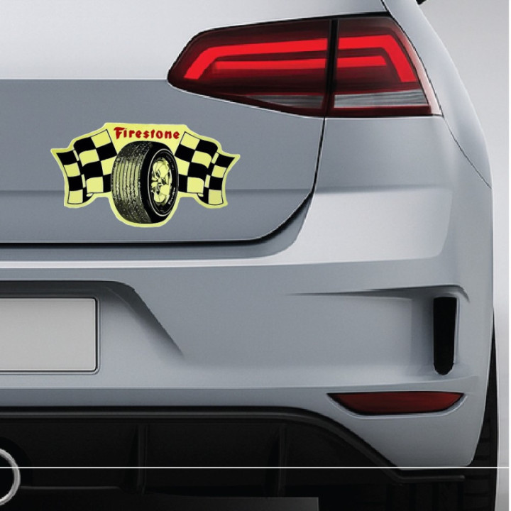 2x Firestone Tire Stickers Decals - DecalsHouse