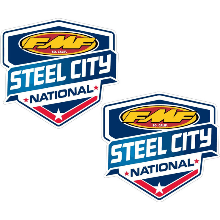 2x Fmf Steel City Stickers Decals - DecalsHouse