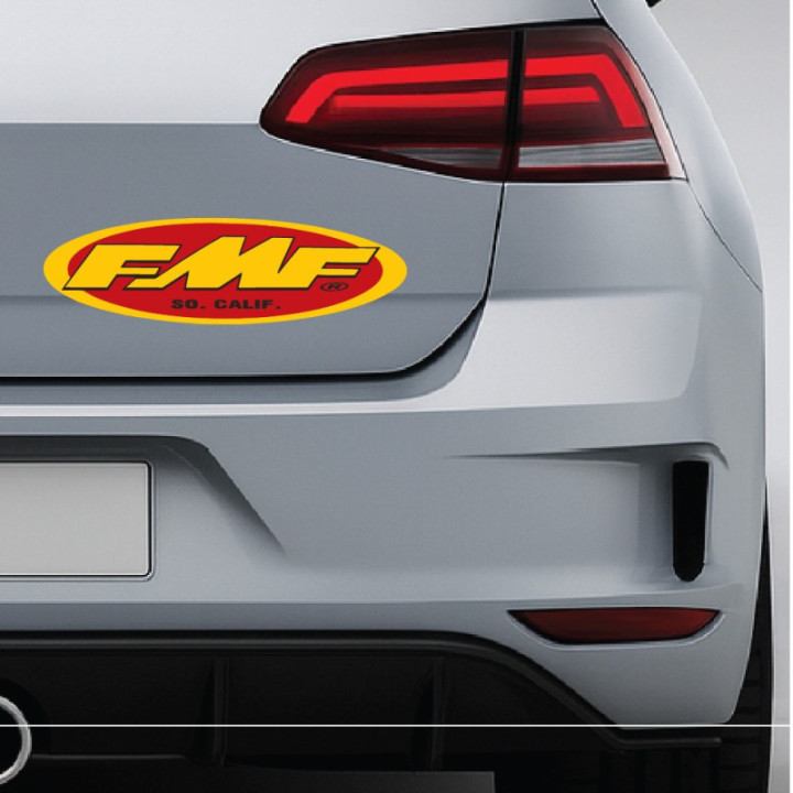 FMF Racing Stickers – Motocross Enduro Exhaust Sponsor Decals (2-Pack)