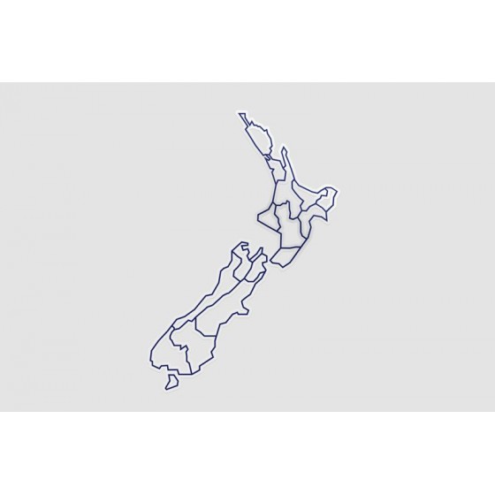 New Zealand Map Style 9...
