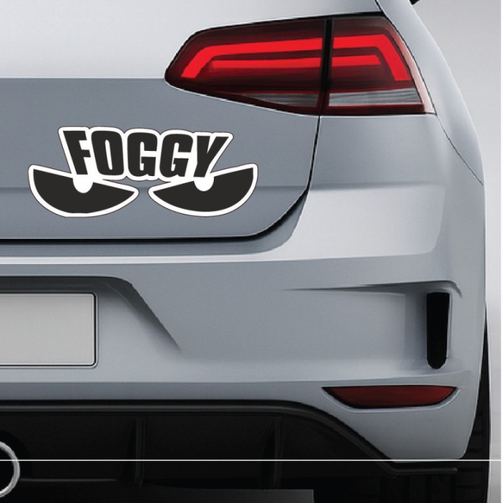 2x Foggy Eyes Stickers Decals - DecalsHouse