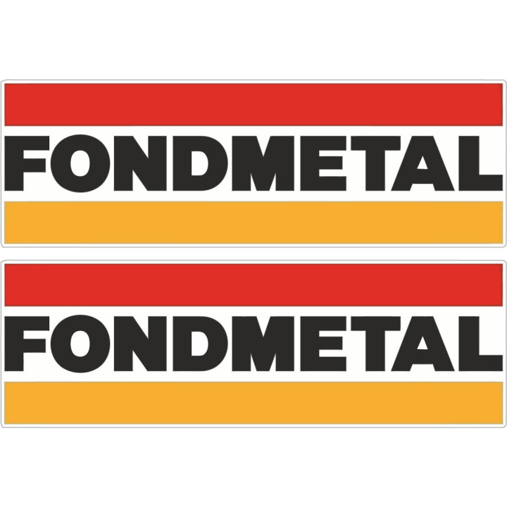 2x Fondmetal Stickers Decals - DecalsHouse