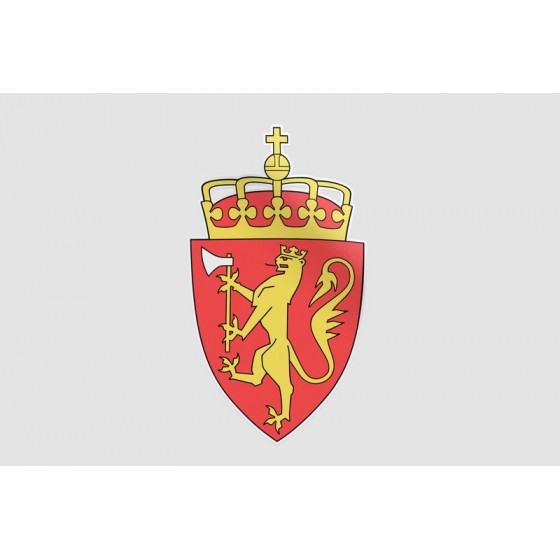 Norway National Emblem Sticker