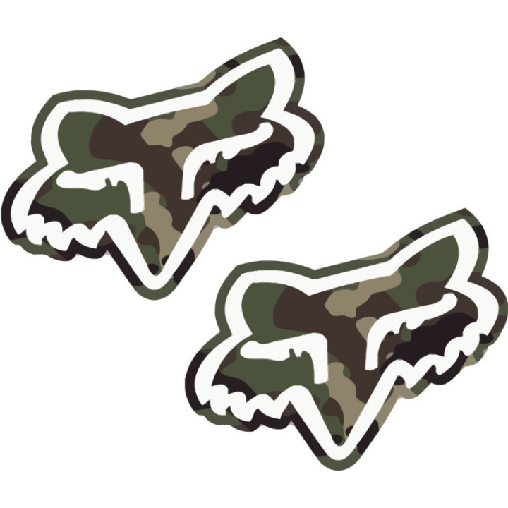 2x Fox Racing Camo Stickers Decals - DecalsHouse