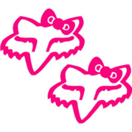 2x Fox Racing Girly Stickers Decals - DecalsHouse