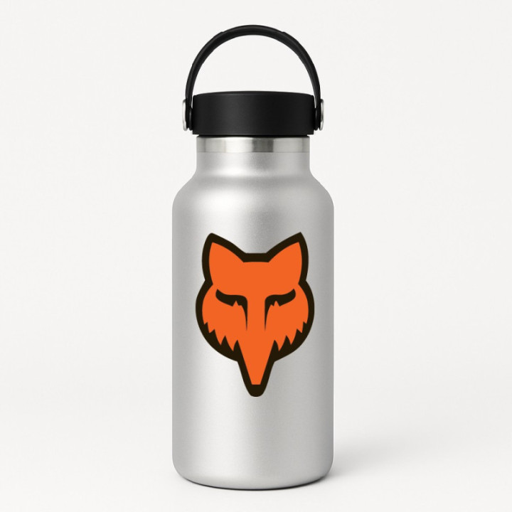 2x Fox Racing Moto Logo Orange Stickers Decals - DecalsHouse