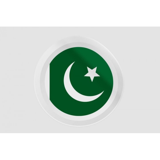 Pakistan Flag Style 11 Sticker