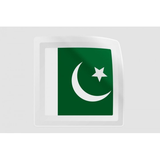 Pakistan Flag Style 12 Sticker