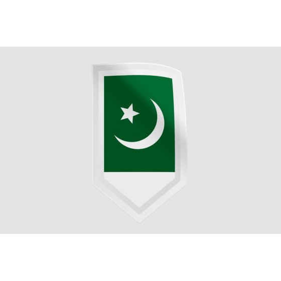 Pakistan Flag Style 13 Sticker