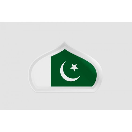 Pakistan Flag Style 17 Sticker