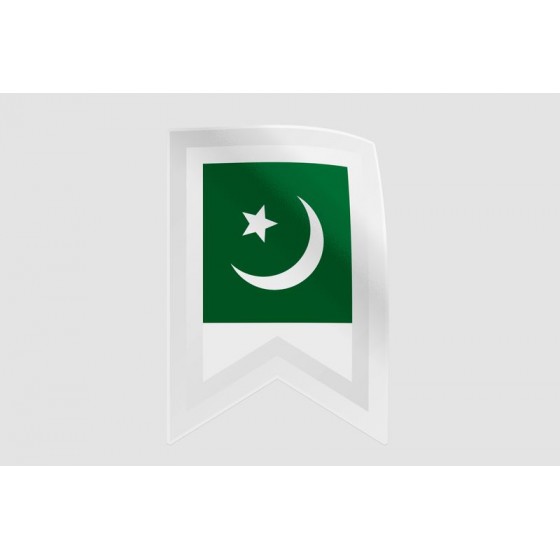 Pakistan Flag Style 18 Sticker