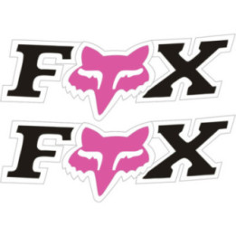 2x Fox Racing Pink Stickers Decals - DecalsHouse
