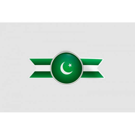 Pakistan Flag Style 26 Sticker