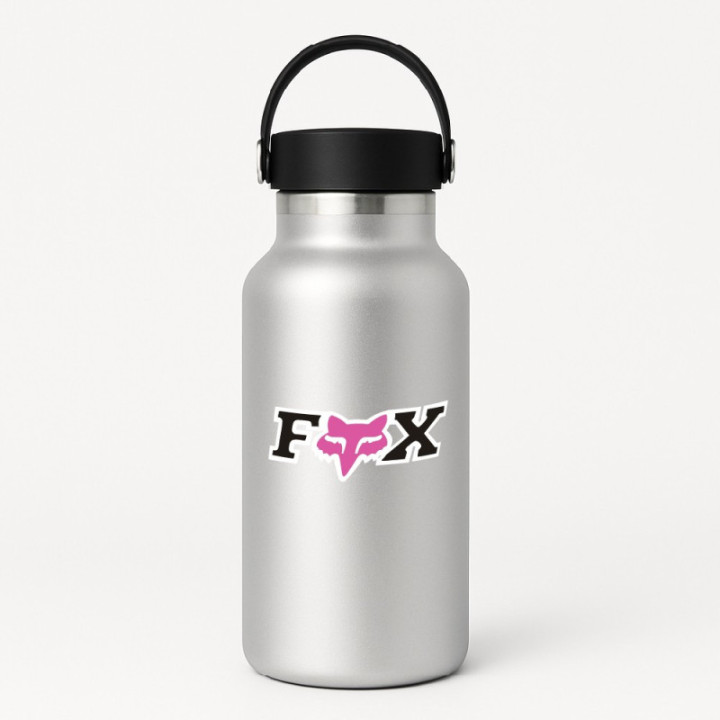 2x Fox Racing Pink Stickers Decals - DecalsHouse