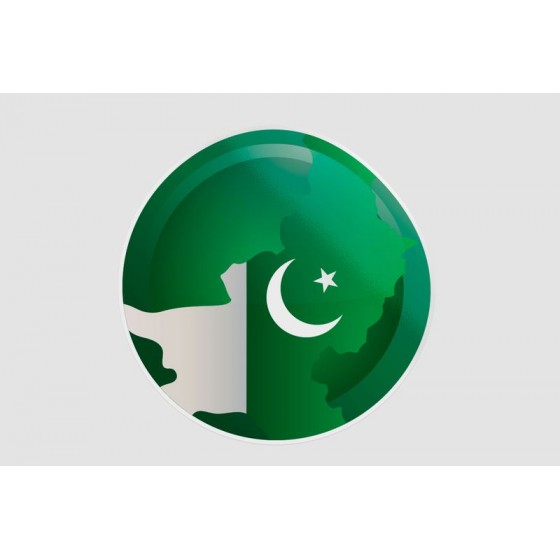 Pakistan Flag Style 28 Sticker
