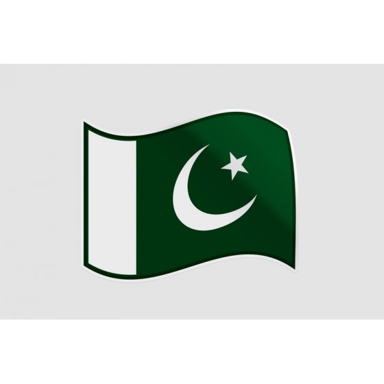 Pakistan Flag Style 3 Sticker