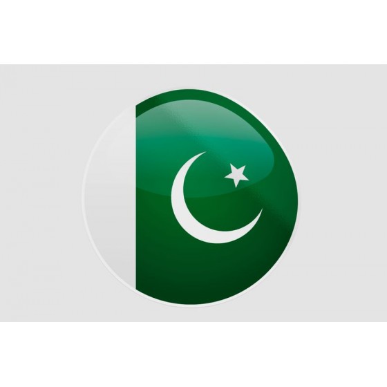 Pakistan Flag Style 30 Sticker