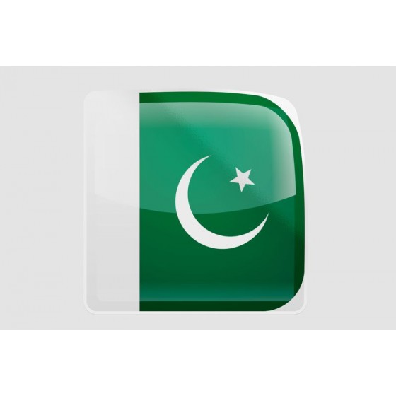 Pakistan Flag Style 31 Sticker