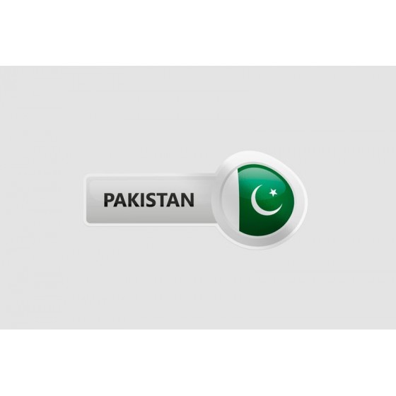 Pakistan Flag Style 35 Sticker