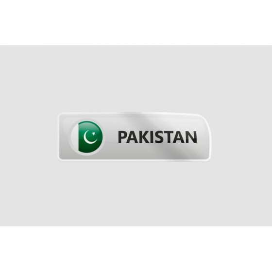 Pakistan Flag Style 36 Sticker