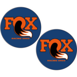 2x Fox Racing Shox Round Stickers Decals - DecalsHouse