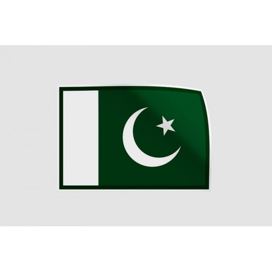 Pakistan Flag Style 4 Sticker