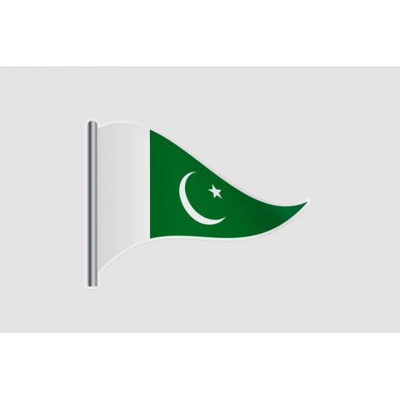 Pakistan Flag Style 40 Sticker