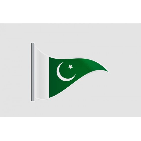 Pakistan Flag Style 42 Sticker