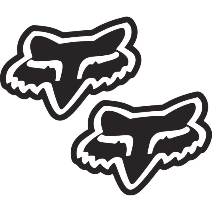 Fox Racing Stickers – Motocross MX MTB Offroad Decals (2-Pack)