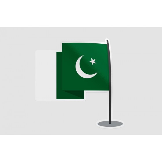 Pakistan Flag Style 50 Sticker