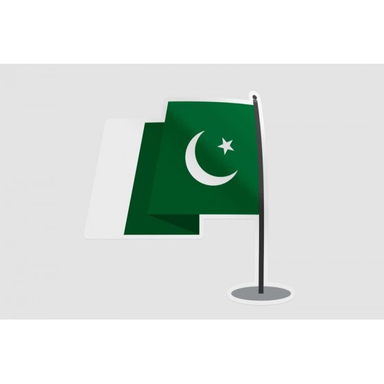 Pakistan Flag Style 54 Sticker