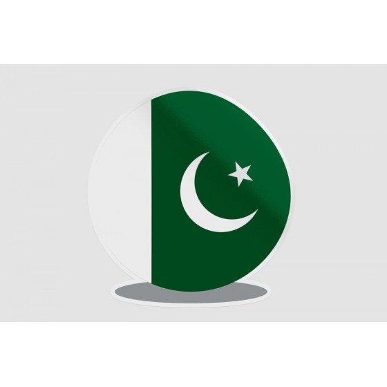 Pakistan Flag Style 58 Sticker