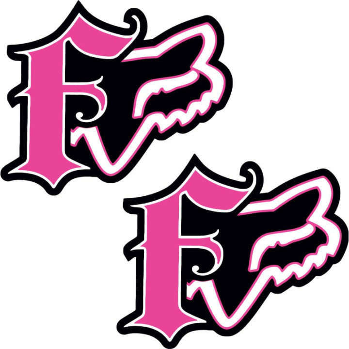 2x Fox Racing Style 14 Stickers Decals - DecalsHouse