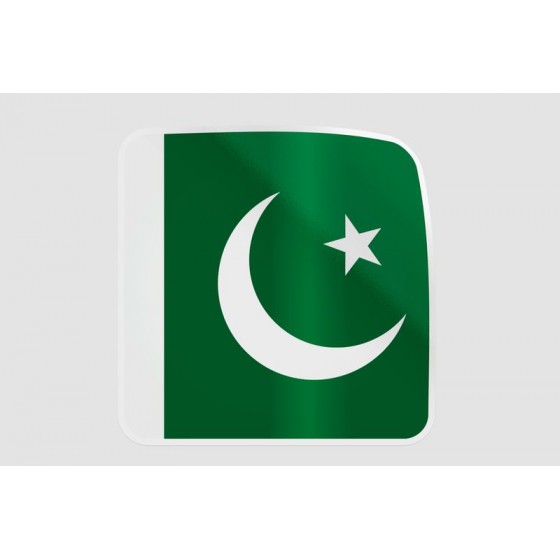 Pakistan Flag Style 59 Sticker
