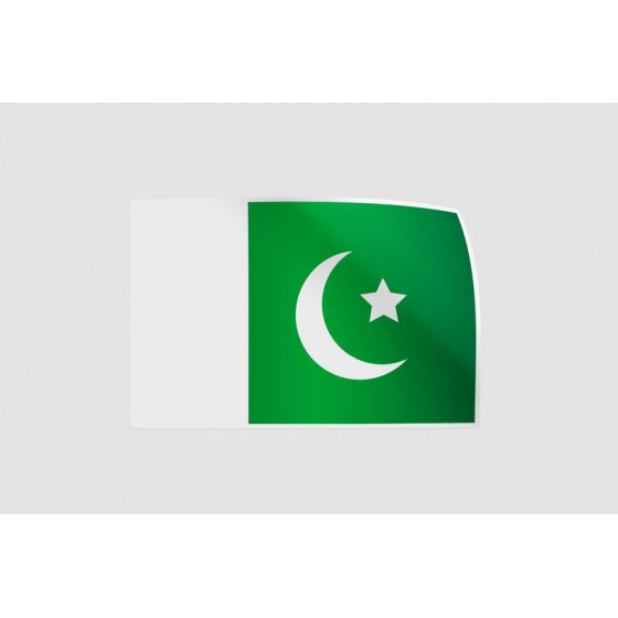 Pakistan Flag Style 6 Sticker