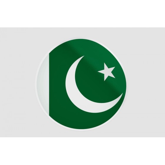 Pakistan Flag Style 62 Sticker